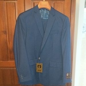 Men's Cobalt Blue European Slim Fit Suit